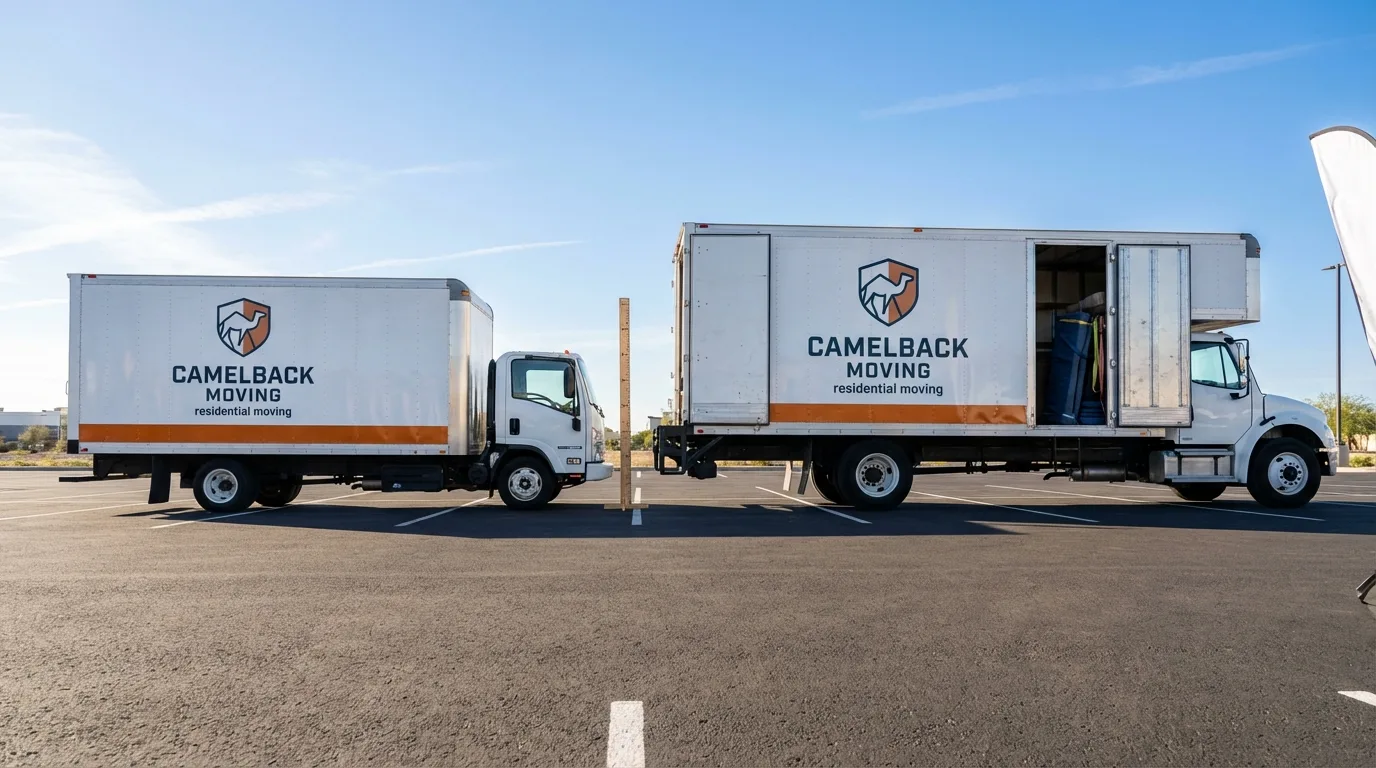 Moving truck size capacity guide in New Holstein
